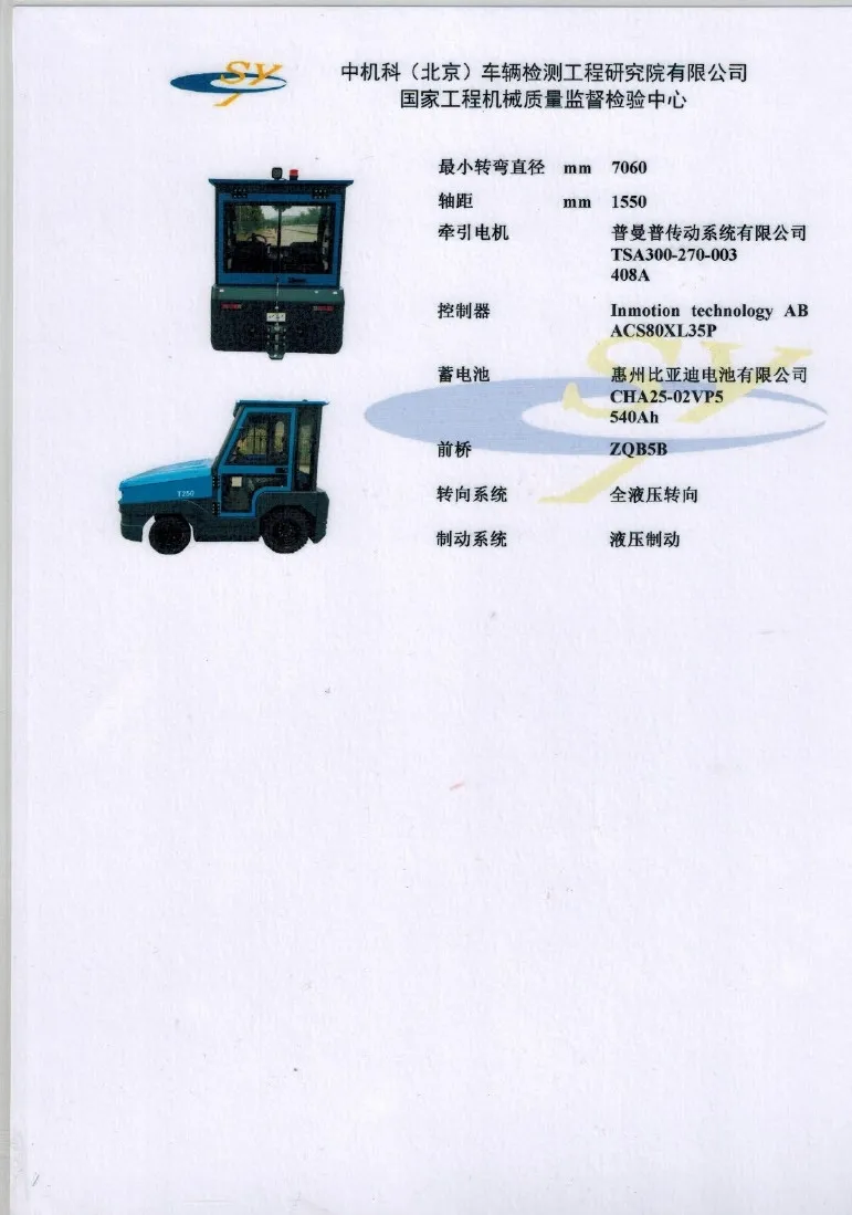 Q250L-01 جرار شهادة الطيران المدني (28kN) - 2019.4