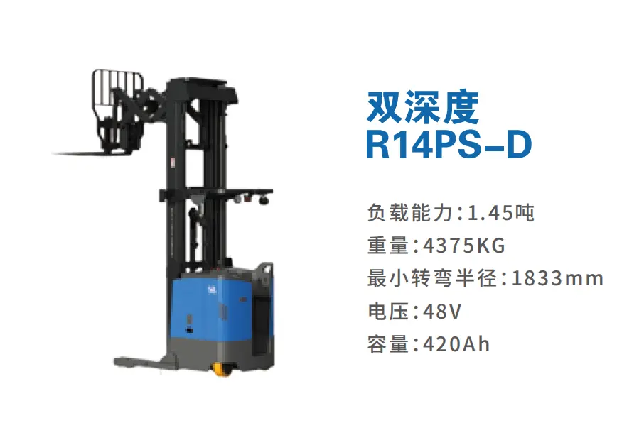 رافعة شوكية كهربائية مزدوجة العمق BYD-R14PS-D