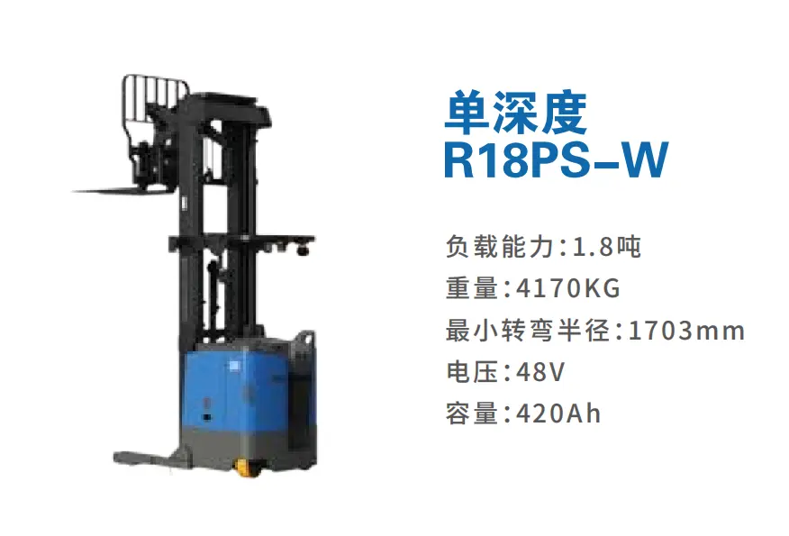 رافعة شوكية كهربائية تصل إلى عمق واحد BYD-R18PS-W