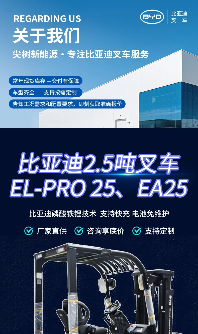 BYD 2.5 طن رافعة شوكية كهربائية(الرقم1) BYD 2.5 طن رافعة شوكية كهربائية(الرقم1)